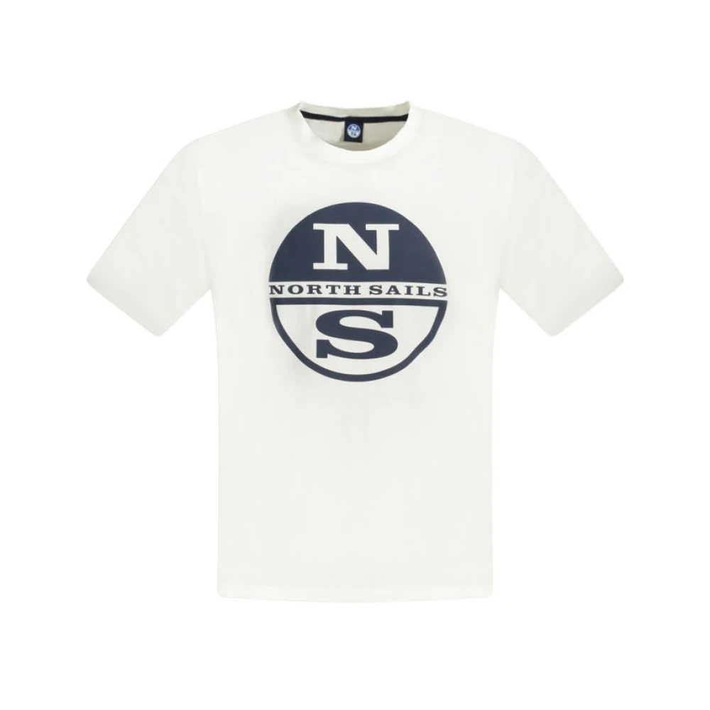 North Sails Herren Weiß - Es Baumwoll-T-Shirt - Tops - S