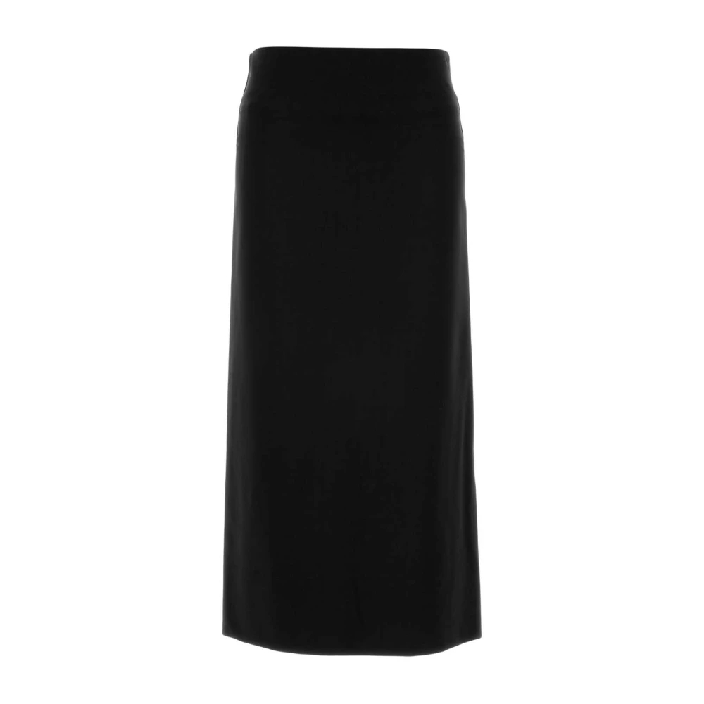 Jil Sander Damen Schwarz - Slit Maxi Skirt - Skirts - K - S