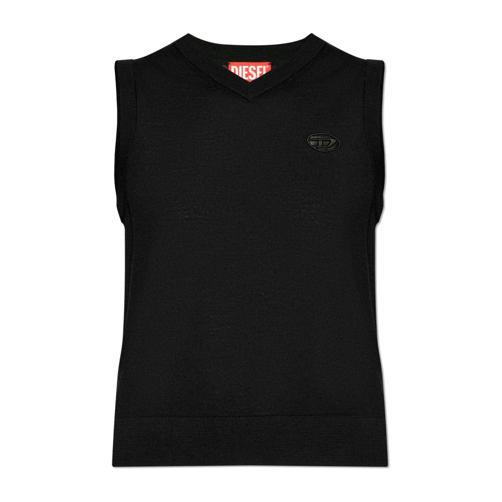 Diesel Damen Schwarz - Vest M-Aligea - Tops - K - S