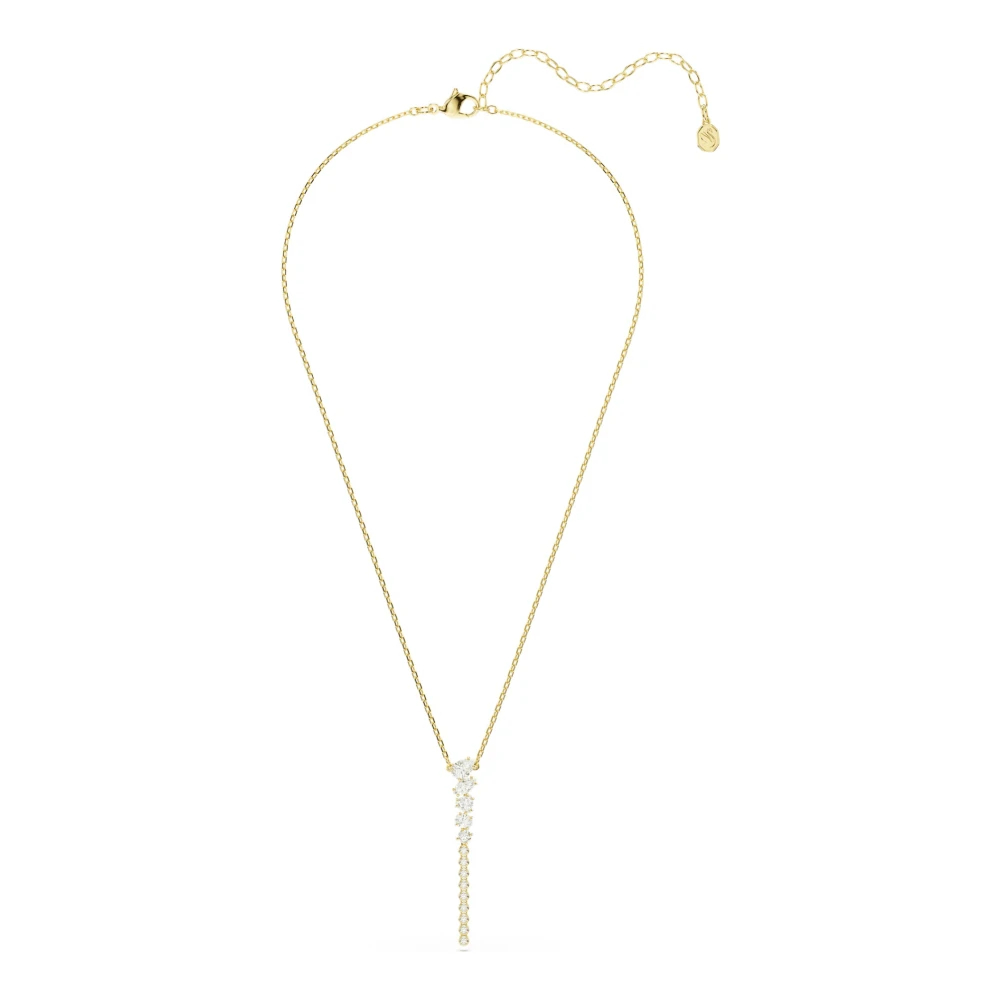 Swarovski Damen Gelb Y-Kette "Schmuck Geschenk Mesmera Halskette", Goldfarben, Kristallweiß, Halsketten, Metall, Mit Kristall - Bild 9