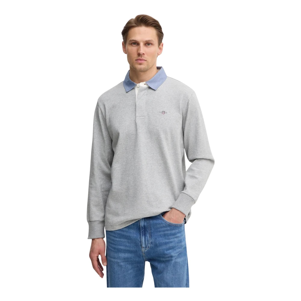 Gant , Herren, Oberteile, Grau, S - Bild 9