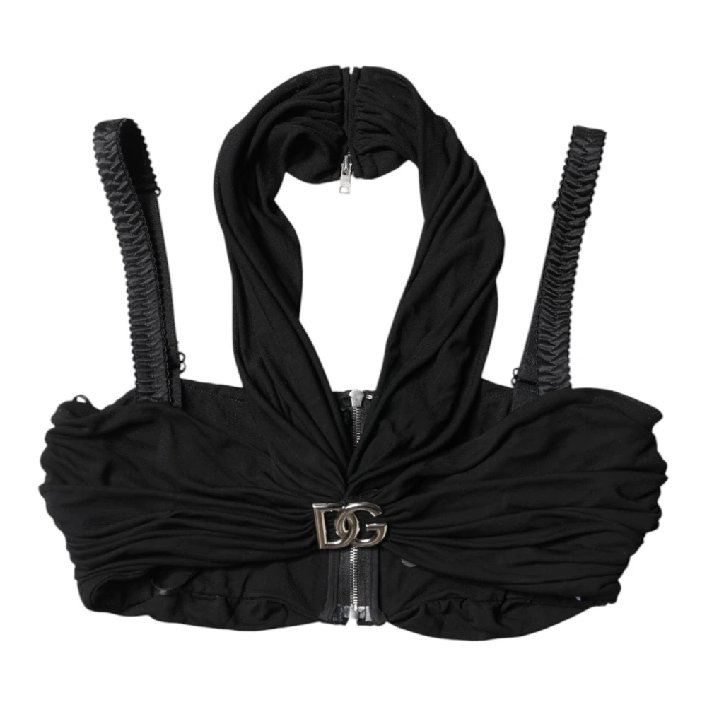 Dolce & Gabbana Damen Schwarz - Bustier Cropped Top - Tops - K - S