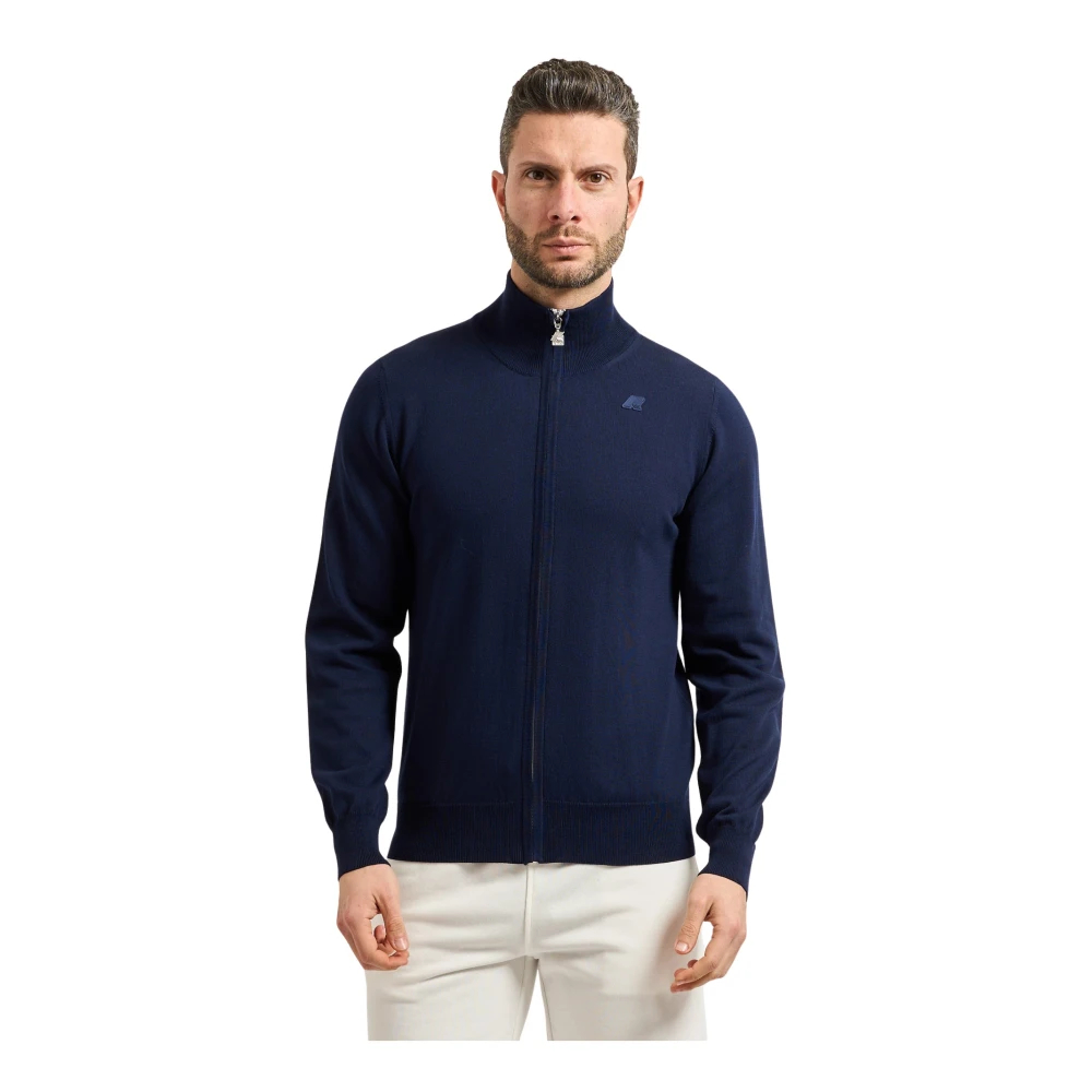 K-Way Herren Blau - K-Way Strickjacken - Knitwear - M