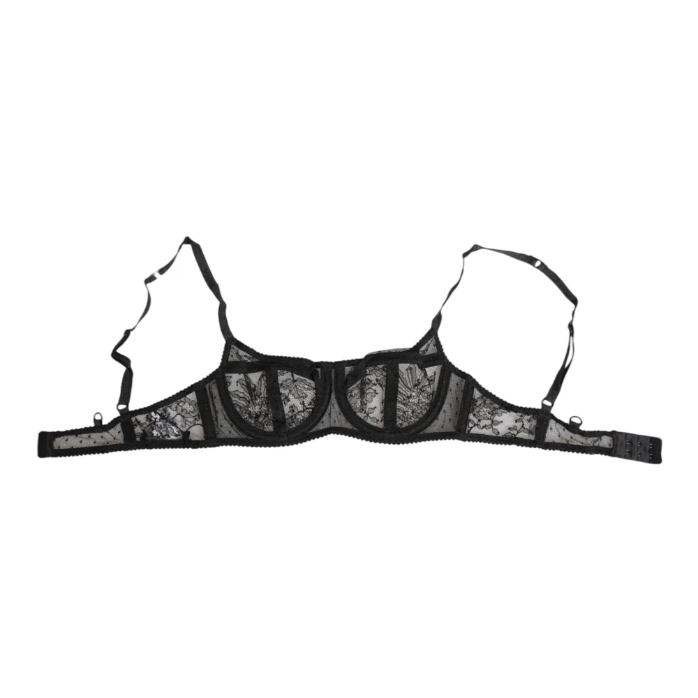 Dolce & Gabbana Damen Schwarz - Bh Mit Transparenten Spitzen - Underwear - K - S