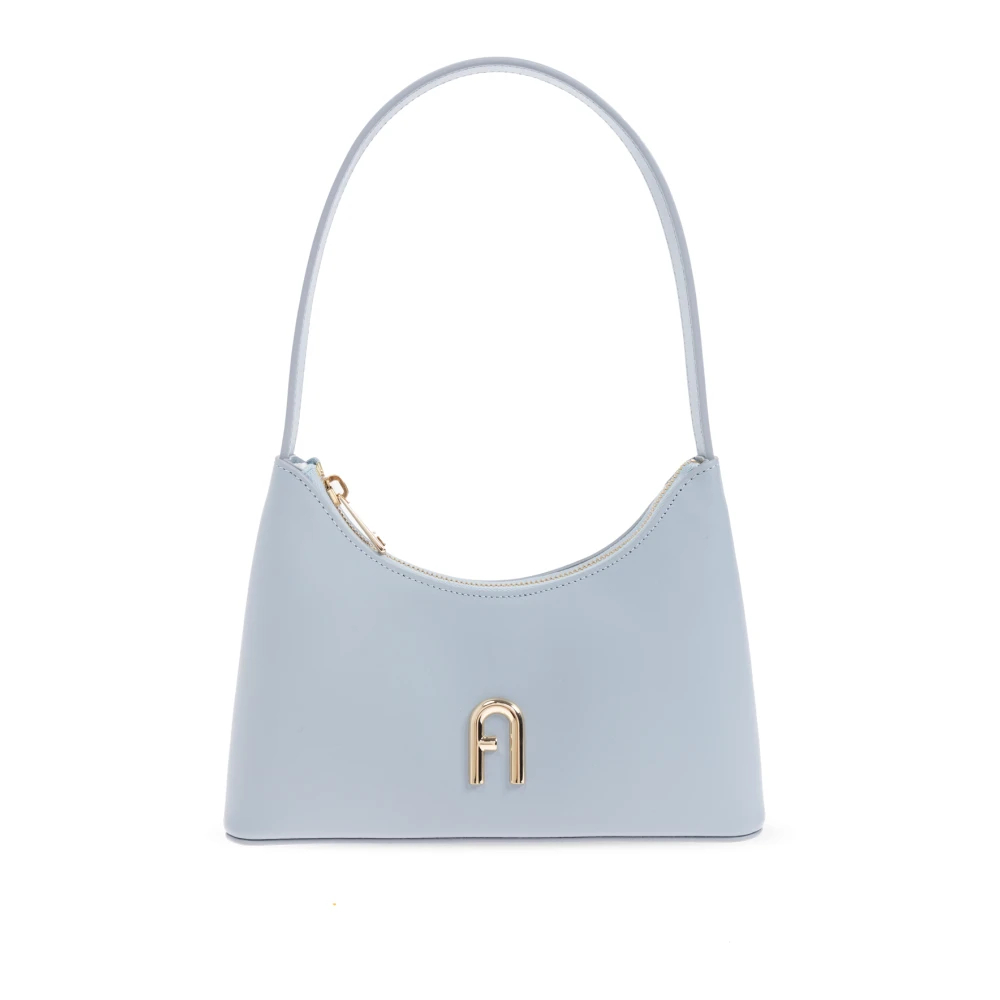Furla - Diamante Mini Schultertasche - Bags - Damen - Blau - One Size