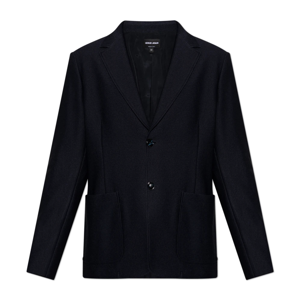 Giorgio Armani Herren Blau - Blazer Mit Taschen - Jackets - 2XL