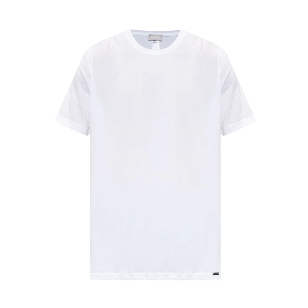 Hanro Herren Weiß - Baumwoll T-Shirt - Tops - M