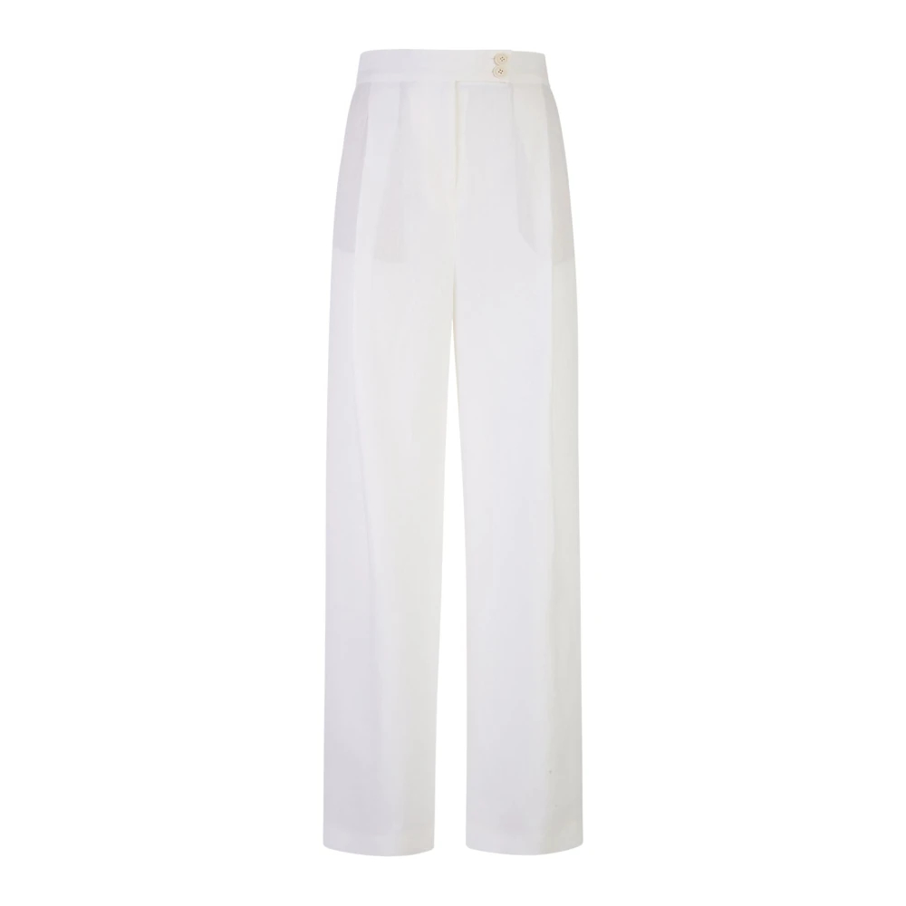 Eleventy Damen Weiß - Pantalone Con Bottoni - Trousers - 2XS