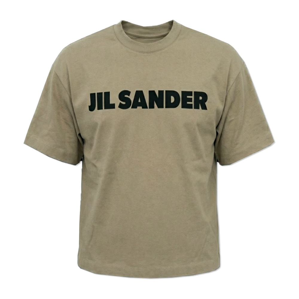 Jil Sander Damen Beige - Logo T-Shirt - Tops - M