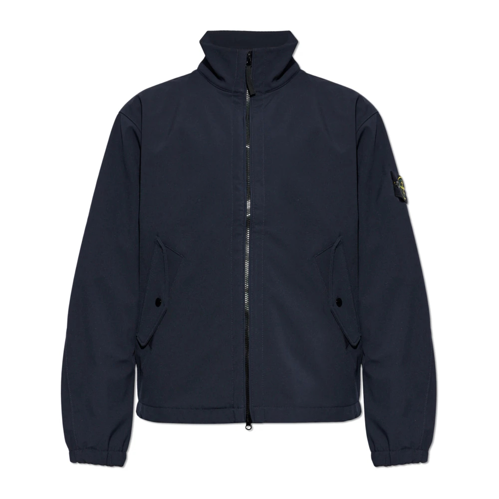 Stone Island Herren Blau - Jacke Mit Logo-Patch - Jackets - Xl