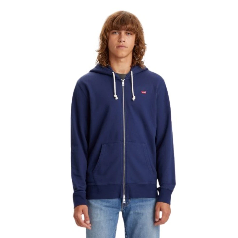 VAN GRAAF Levi's Herren Marine Kapuzenjacke Baumwolle Blau, Groß - Bild 11
