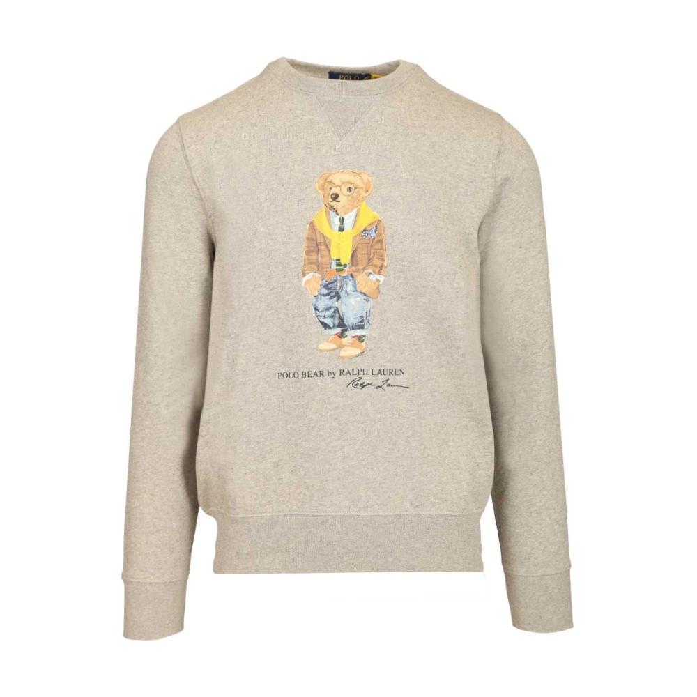 Polo Ralph Lauren Herren Grau – Sweatshirt In Mit Bärenmotiv - Bild 5