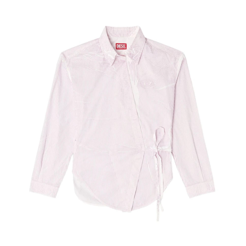 Diesel Damen Rosa - Wrap Shirt - Blouses & Shirts - S