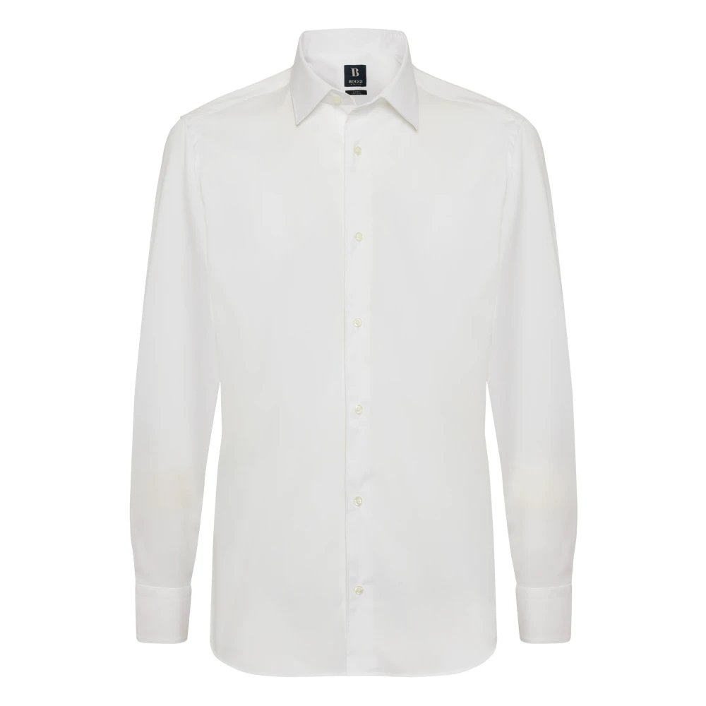 Boggi Milano Herren Weiß - Formal Shirts - Shirts - L