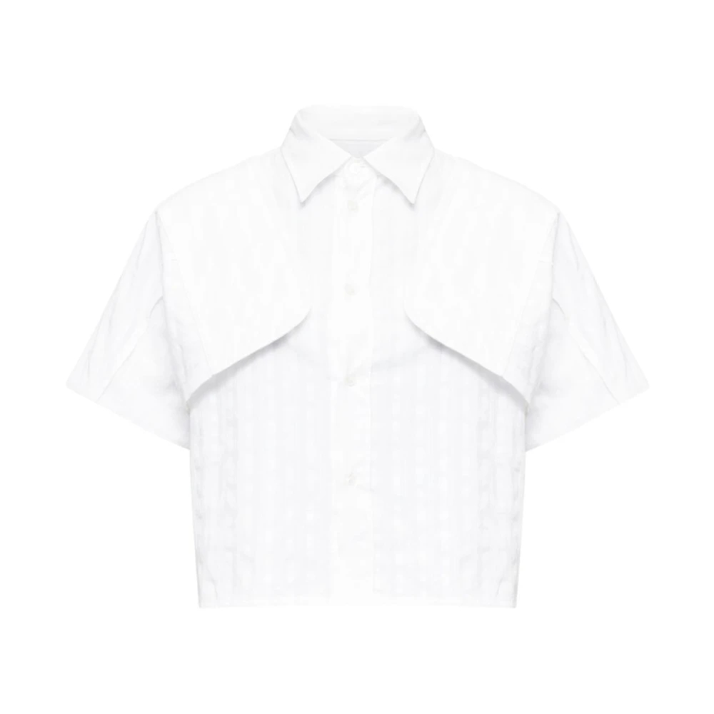 Mm6 Maison Margiela Damen Weiß - S52dt0044 Baumwollhemd - Blouses & Shirts - Xs