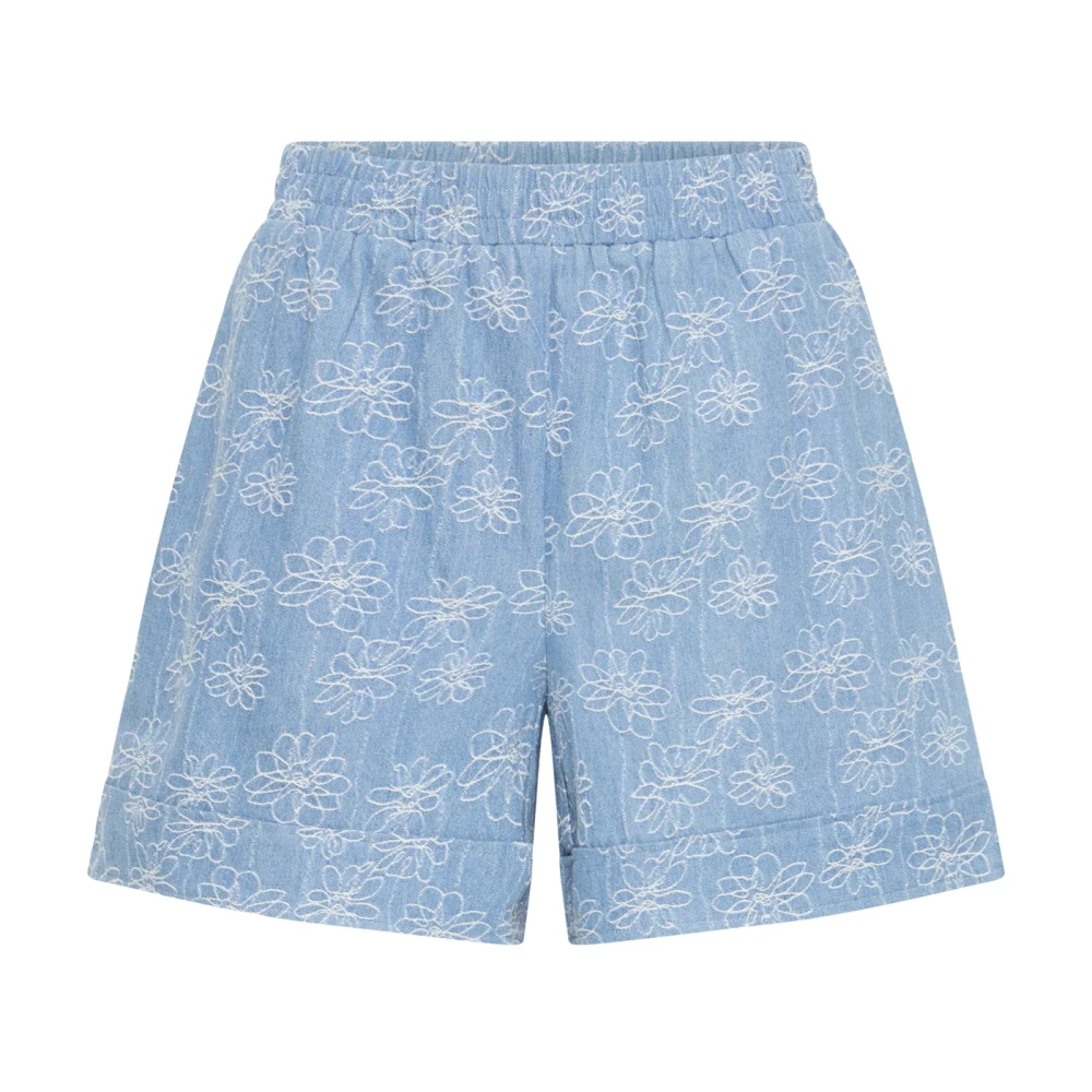 Ichi Damen Bleu Jeansshorts Odette - Bild 4