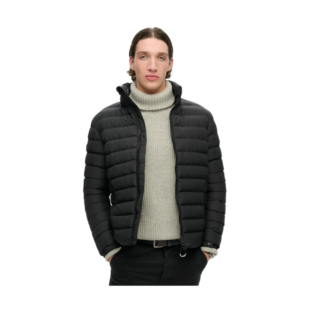 Superdry, Unisex, Winterjacken, Fuji Steppjacke mit Print, Schwarz, (M) - Bild 6