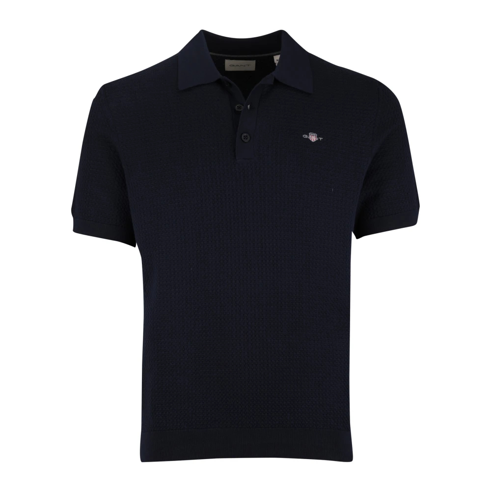 Gant Shield Piqué Poloshirt Navy Blau Dunkelblau Größe S - Bild 11
