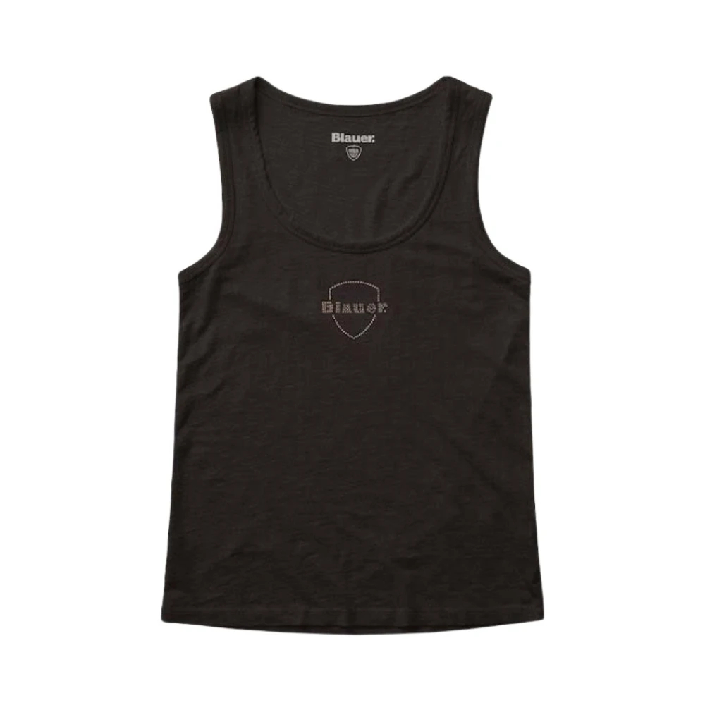 Blauer Damen Schwarz - Ärmellose Oberteile - Tops - K - S