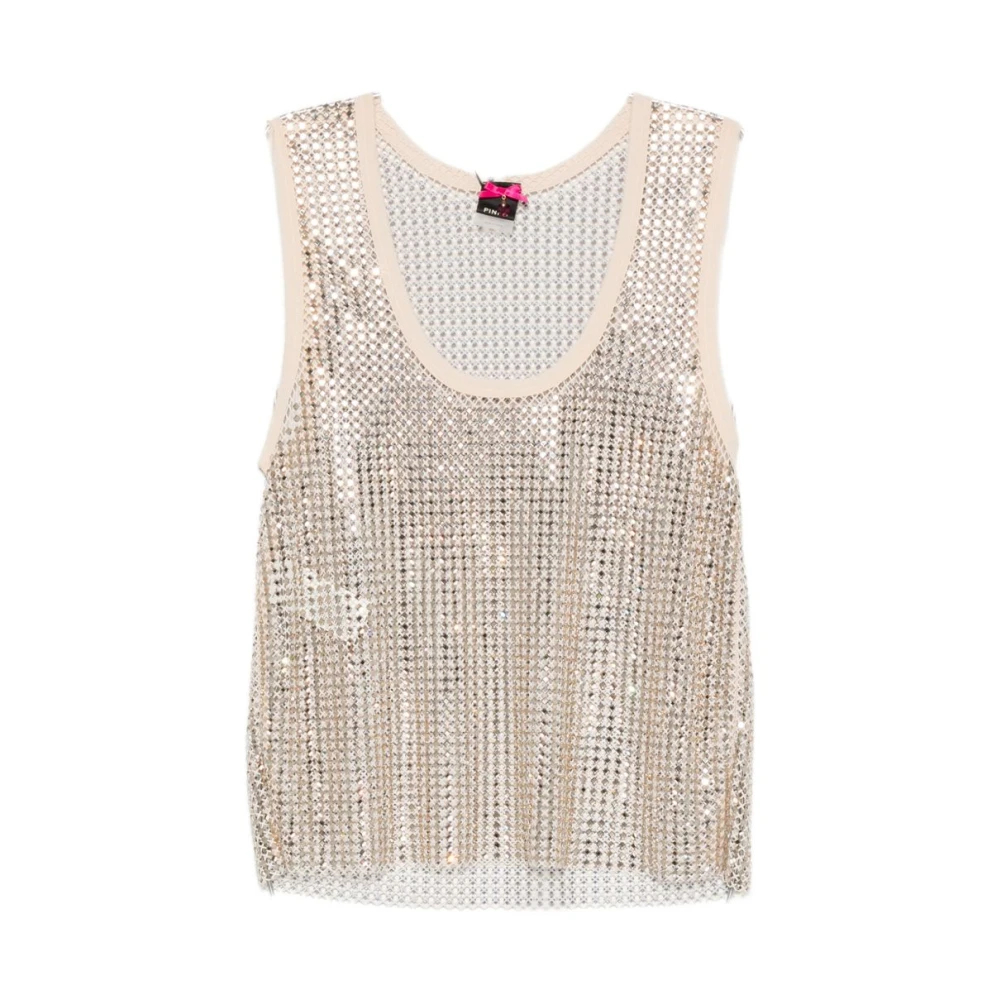 Pinko - Ärmellose Oberteile - Tops - Damen - Gelb - S