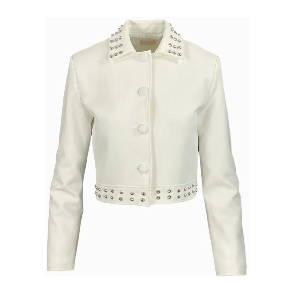 Liu Jo Damen Weiß - Giacca Corta - Jackets - L