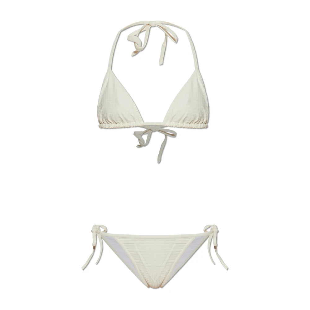 Balmain Damen Beige - Zweiteiliger Badeanzug - Swimwear - 2XS