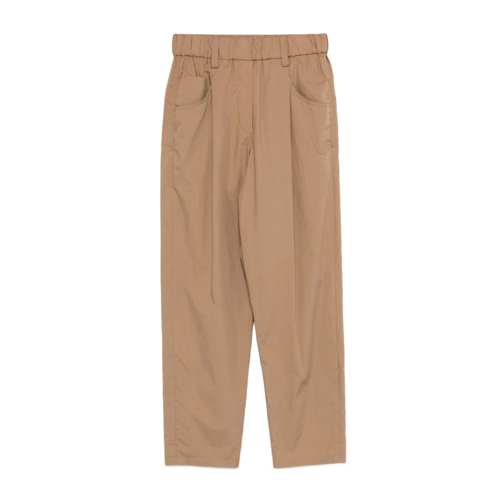 Brunello Cucinelli Damen Beige - Elastische Hosen - Trousers - Xs