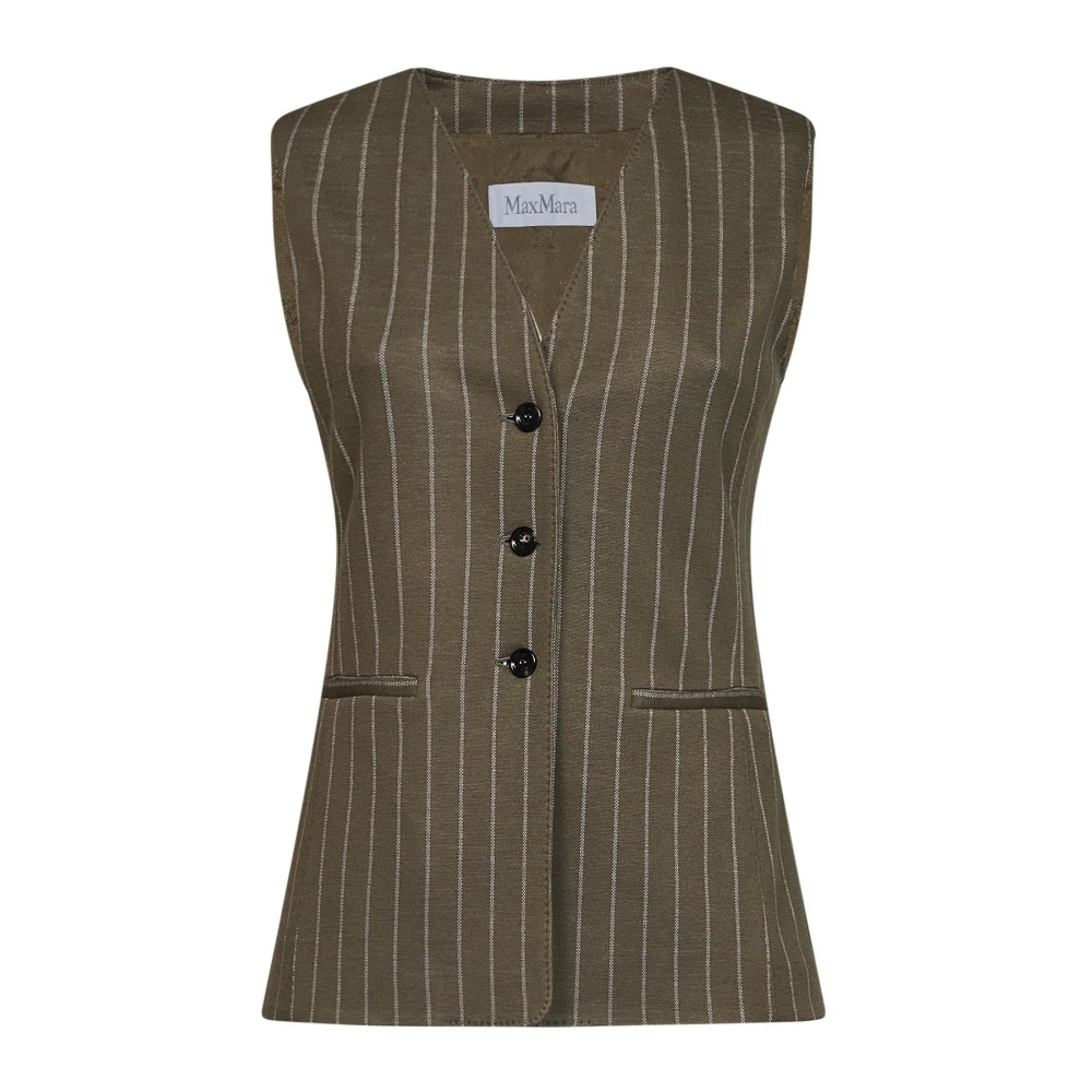 Max Mara - Riccio Vest - Jackets - Damen - Grün - L