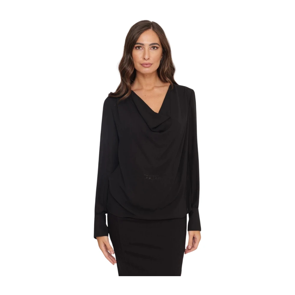 Liu Jo Damen Schwarz - Stylische Bluse - Blouses & Shirts - K - Xl