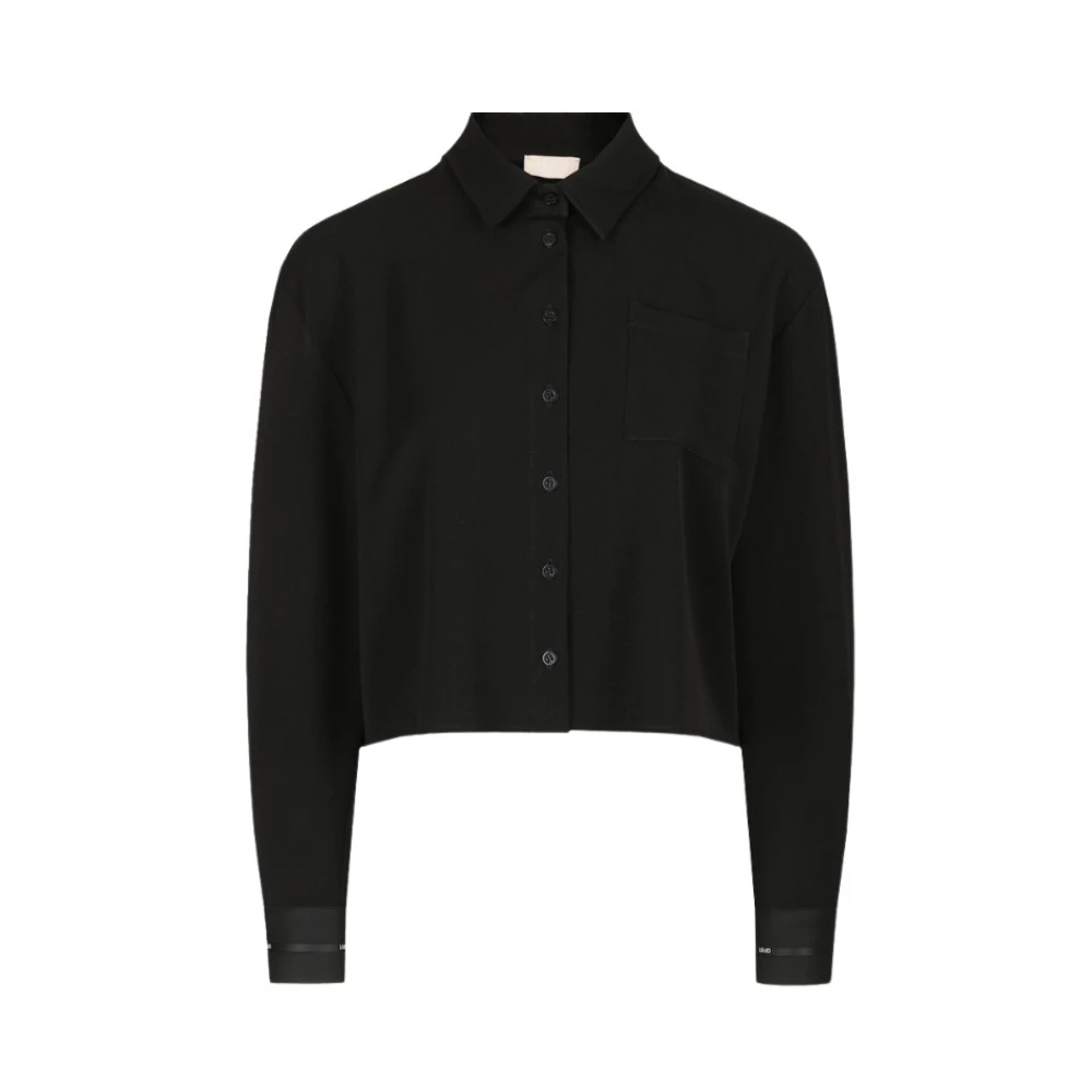 Liu Jo Damen Schwarz - Cropped Shirt - Blouses & Shirts - K - 2XL