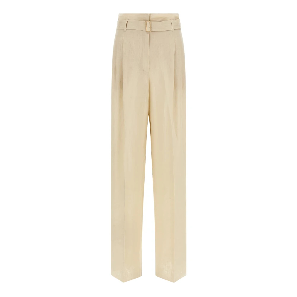 Max Mara Studio Damen Beige - Mstmateria Hosen - Trousers - S
