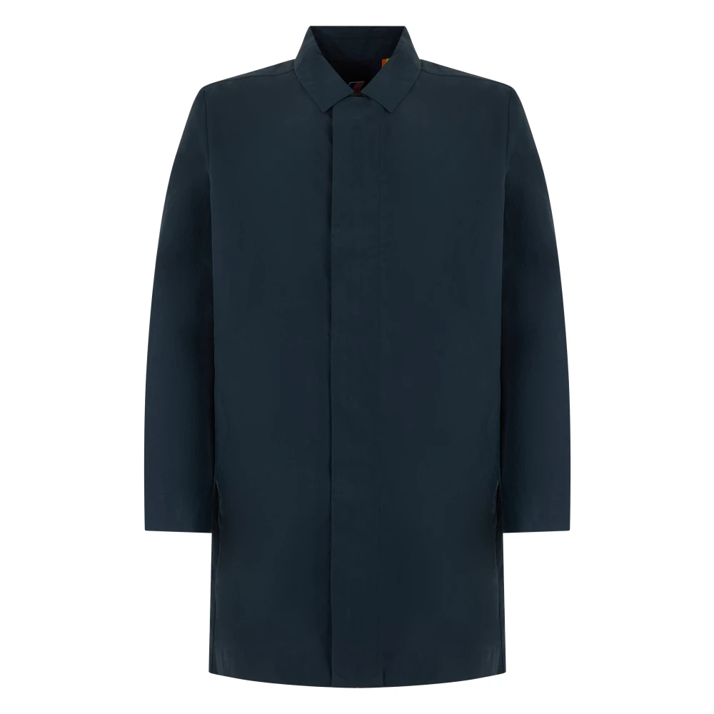 K-Way Herren Blau - Poirol Mantel - Coats - M