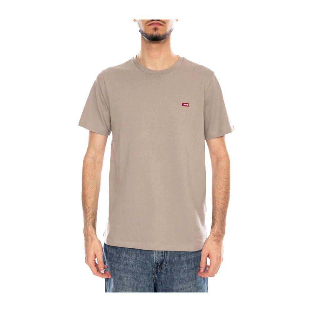 Levi's Herren Beige T-Shirt "T-Shirt Original Housemark Tee 1Er Pack", Gr. L, Braun (Khaki), Obermaterial: 100% Baumwolle Co., Shirts T-Shirt - Bild 12
