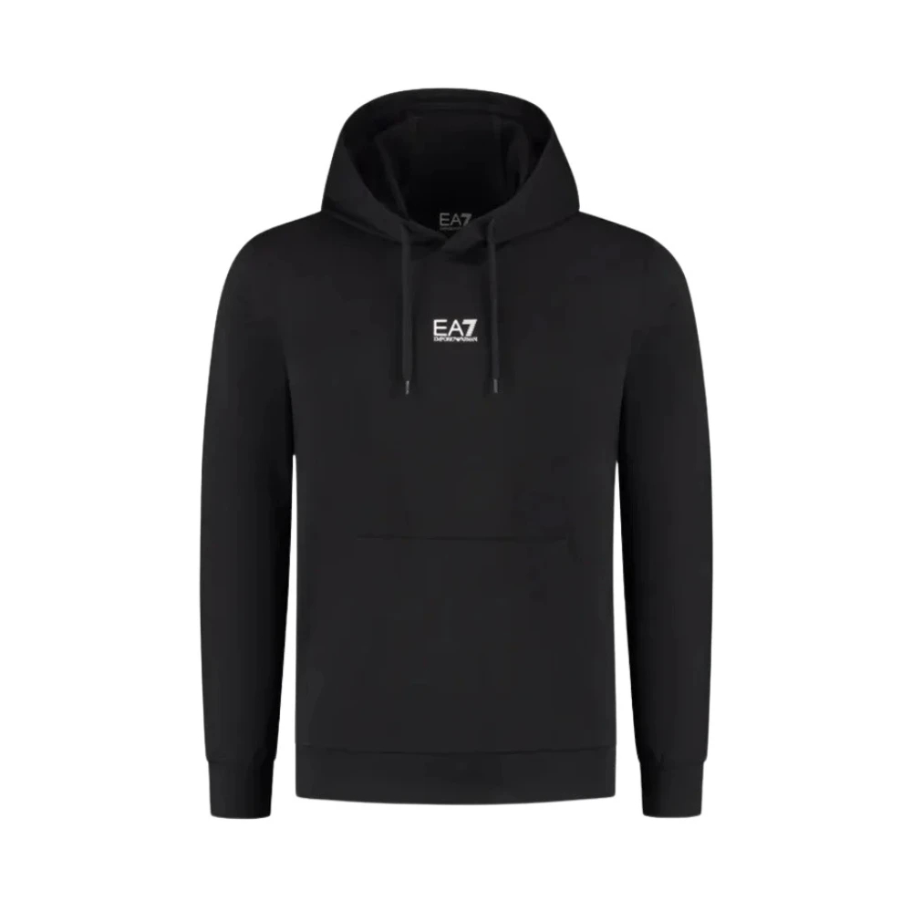 Emporio Armani Ea7 Herren Schwarz - Hooded Sweatshirt - Sweatshirts & Hoodies - K - M