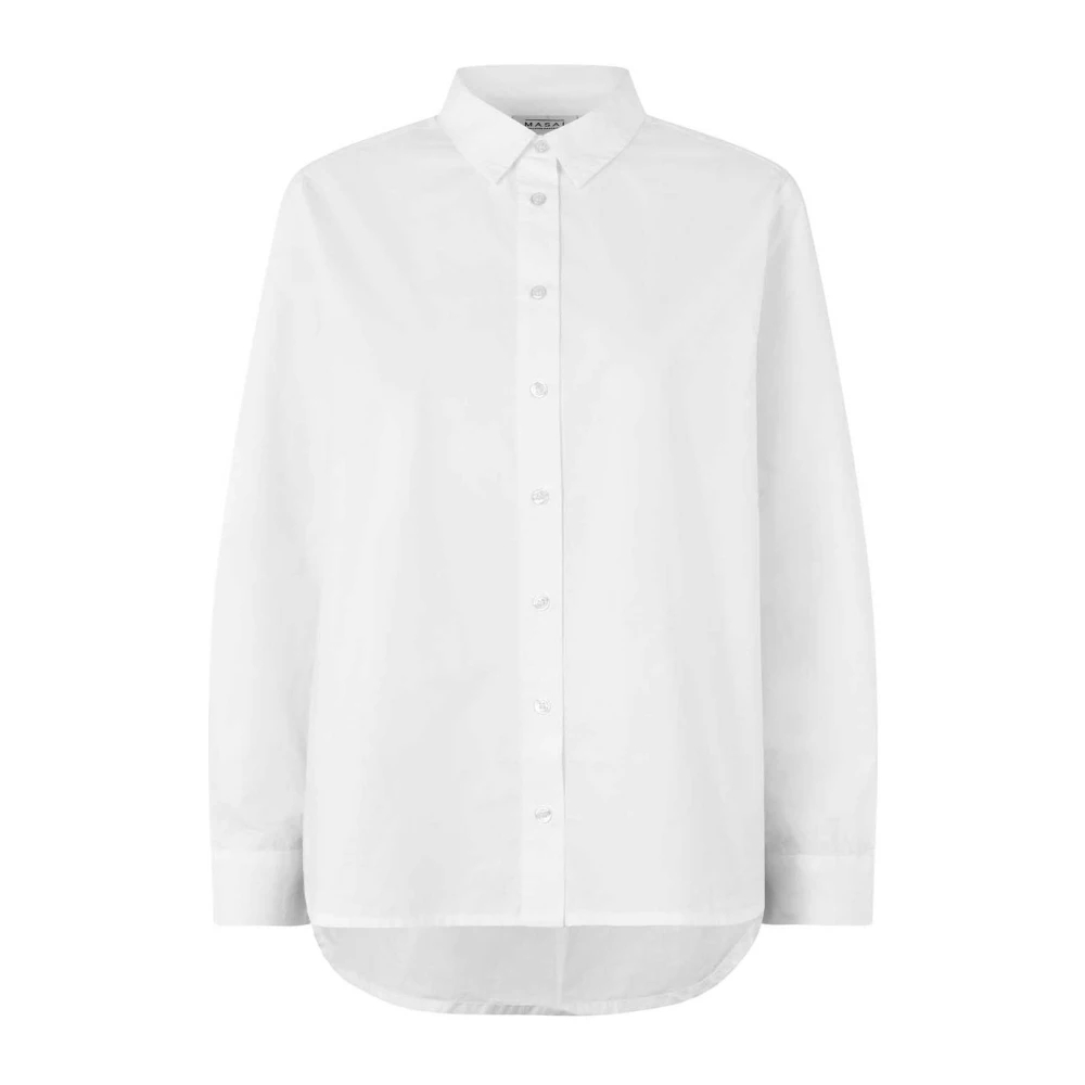 VAN GRAAF Masai Damen Weiß Hemdbluse Baumwolle (100%) Größe 46 - Bild 3