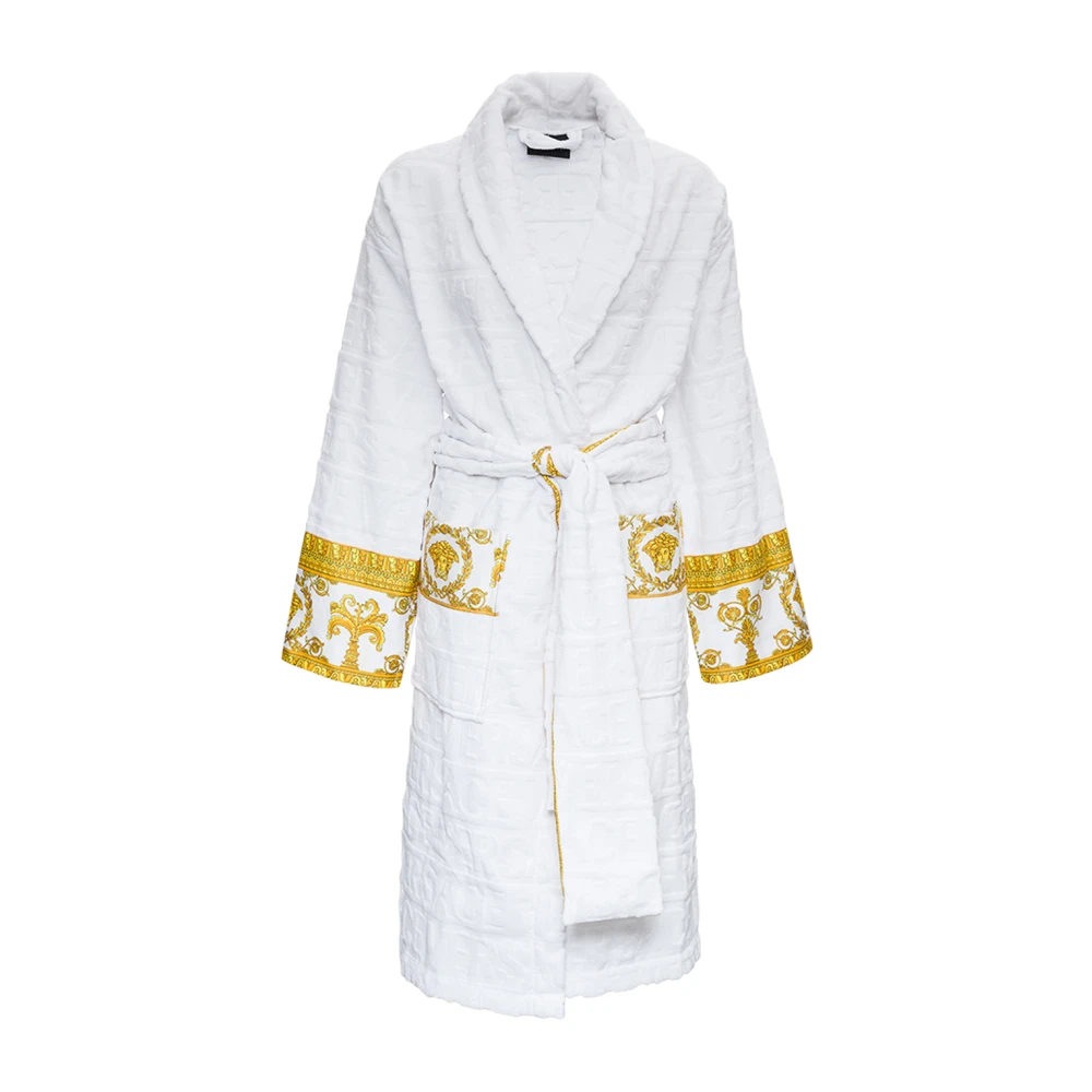 Versace Unisex Weiß - I ♡ Baroque Bademantel - Nightwear & Lounge - S