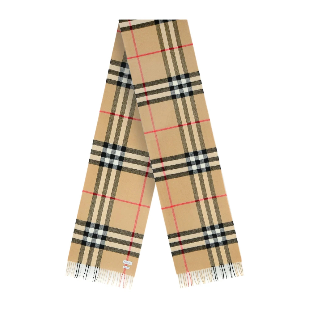 Burberry - Kariertes Kaschmirschal - Accessories - Damen - Beige - One Size