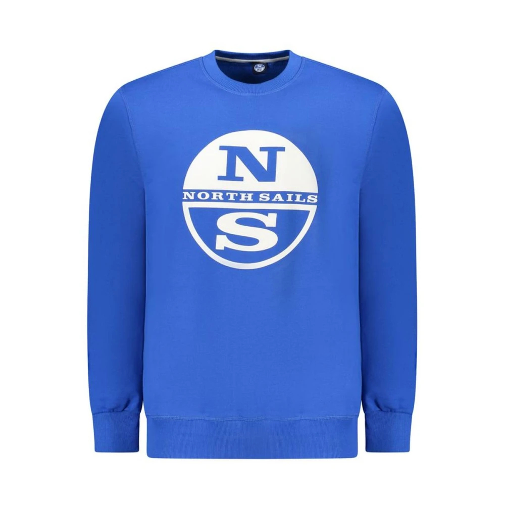 North Sails, Herren, Pullover, Blue Cotton Men Sweatshirt, Blau, (L) - Bild 4