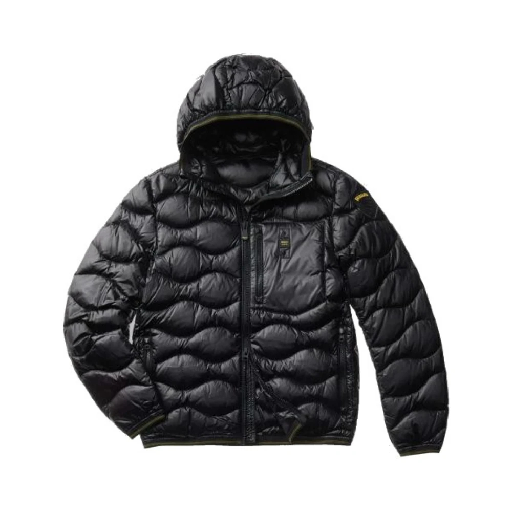 Blauer Herren Schwarz - Wave Mäntel - Jackets - K - 3XL