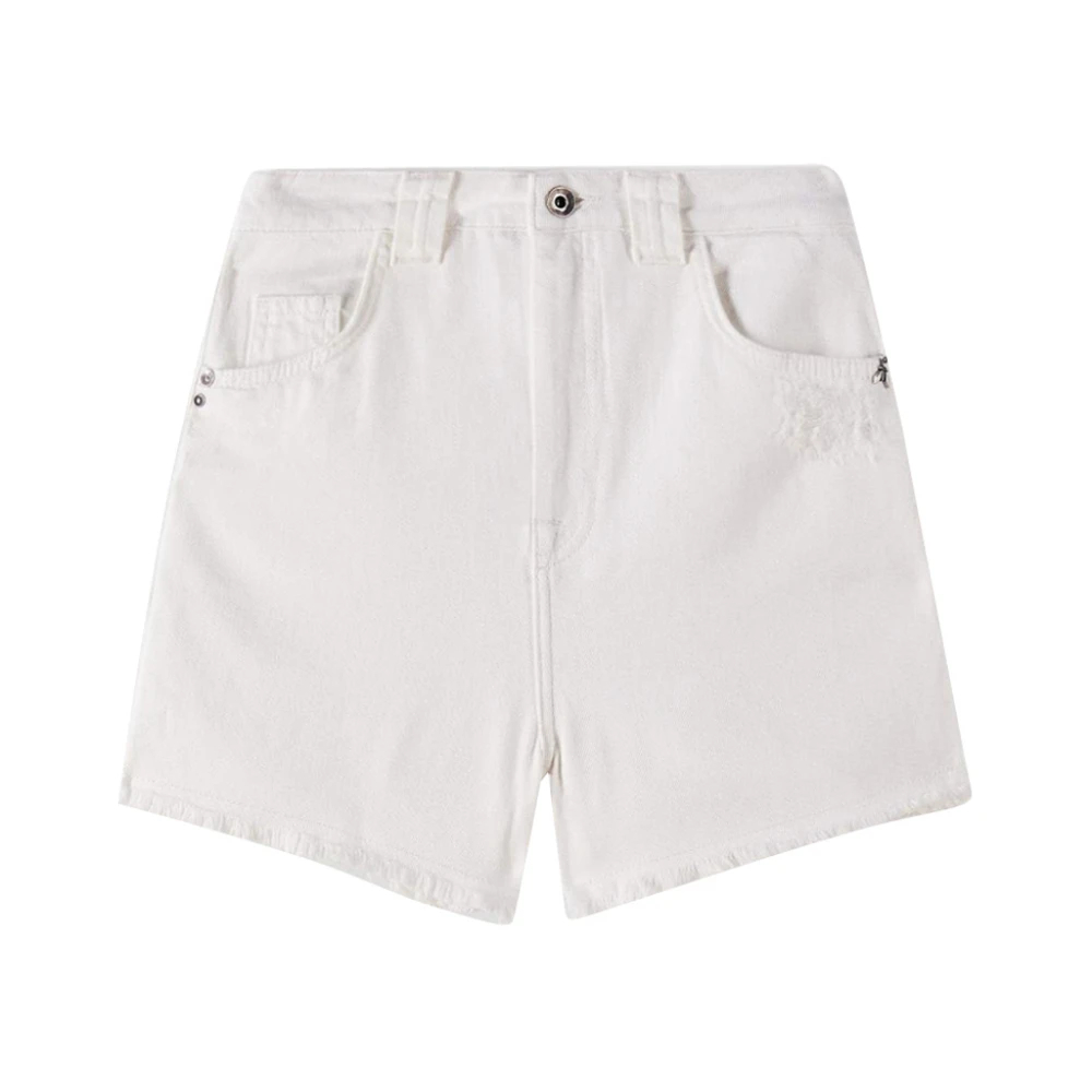 Patrizia Pepe Damen Weiß - Denim Shorts - Shorts - W31