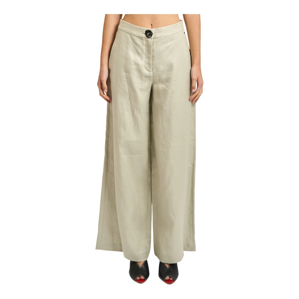 Armani Exchange Damen Beige - Weite Hose - Trousers - L