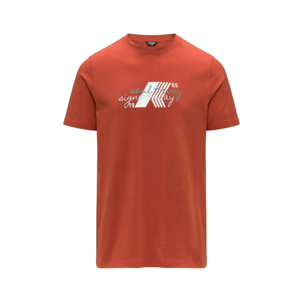 K-Way Herren Orange - T-Shirts - Tops - Xl