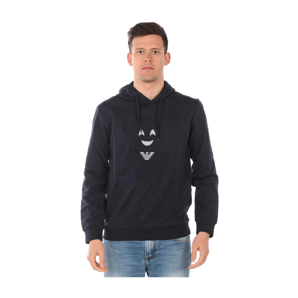 Emporio Armani Herren Blau - Sweatshirt Hoodie - Sweatshirts & Hoodies - S