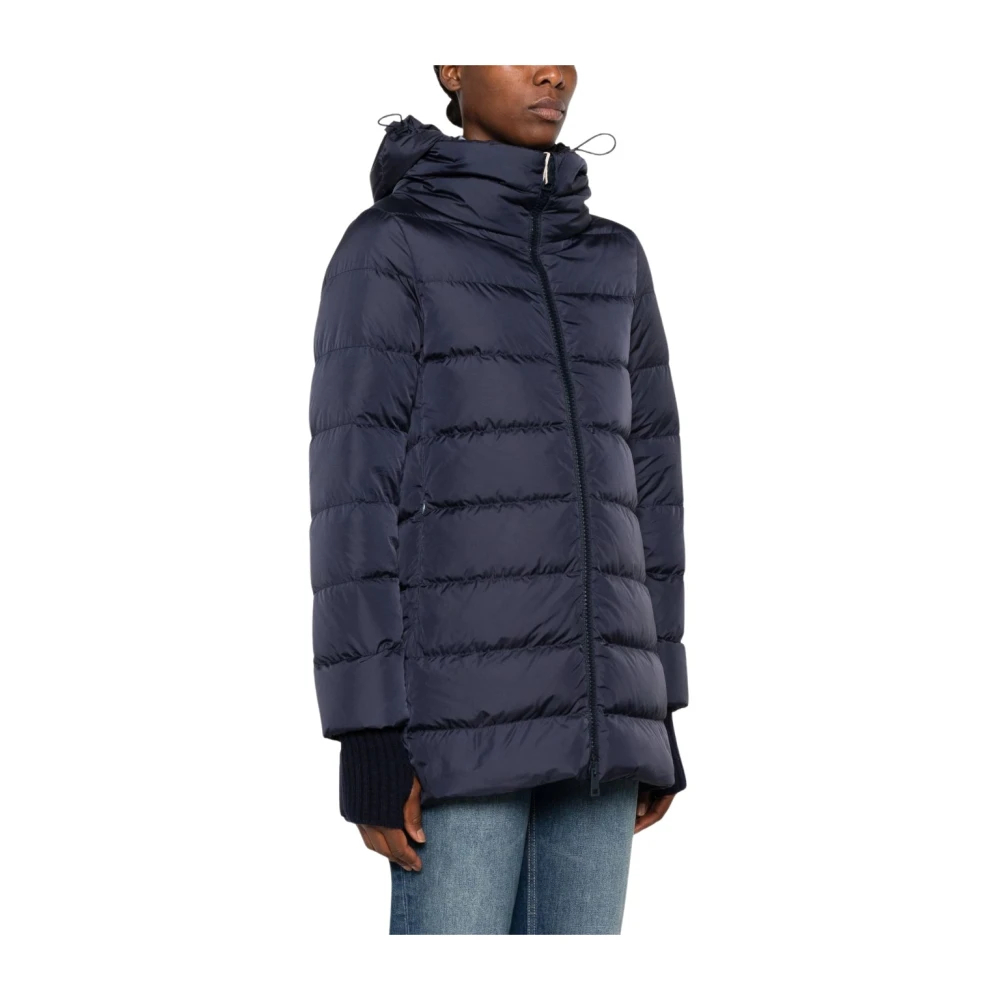 Herno - Mittlere Daunenjacke - Jackets - Damen - Blau - L