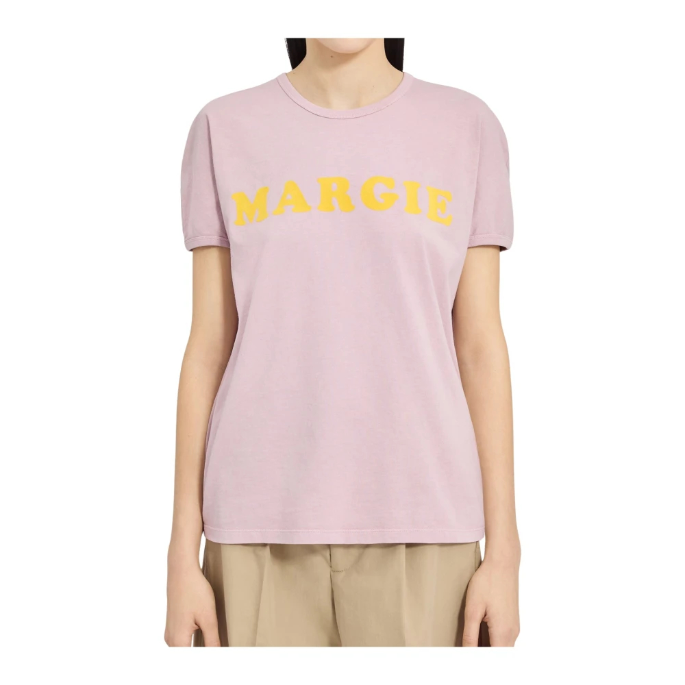 Mm6 Maison Margiela Damen Rosa - T-Shirts - Tops - Xs