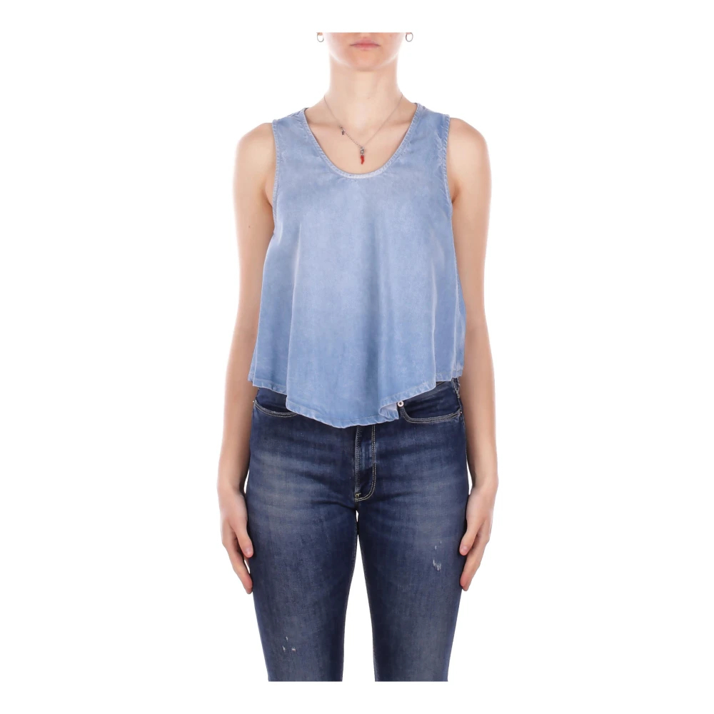 Dondup Damen Blau - Ärmellose Oberteile - Tops - S