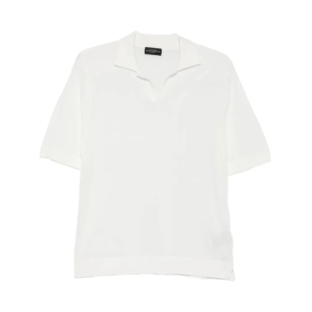 Ballantyne Herren Weiß - Polo Shirt - Tops - M