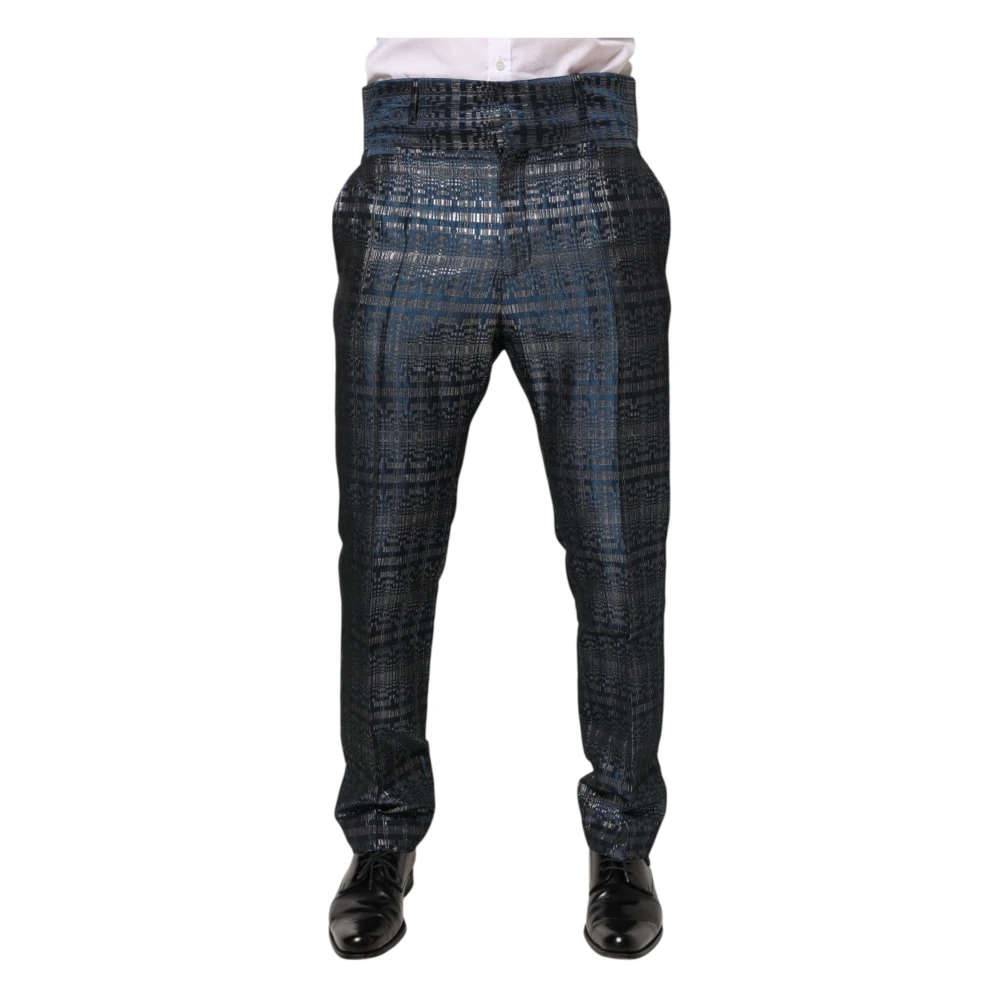 Dolce & Gabbana Herren Blau - Skinny Seidenhose - Trousers - M