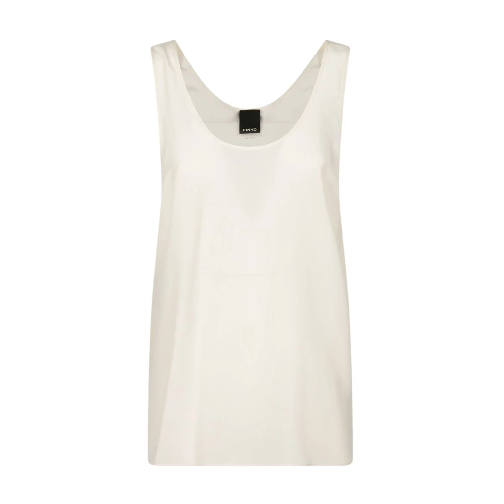 Pinko - Ärmellose Oberteile - Tops - Damen - Weiß - S