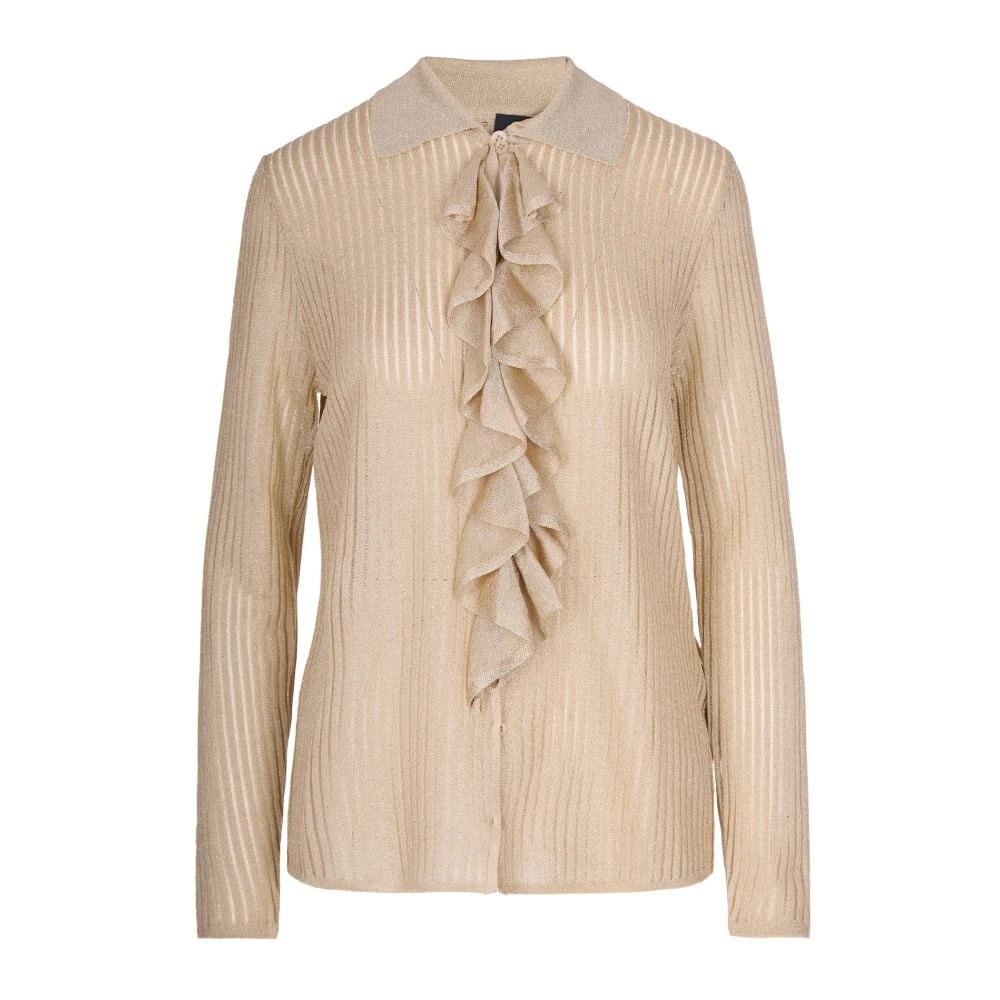 Liu Jo Damen Gelb - Lurex Strickshirt - Blouses & Shirts - M